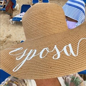 Handmade Esposa Bachelorette Party Floppy Sunhat